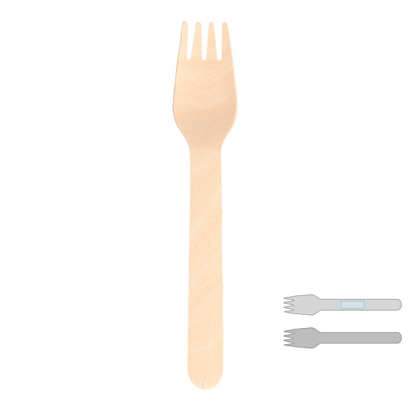 Tenedor de madera "Makan"